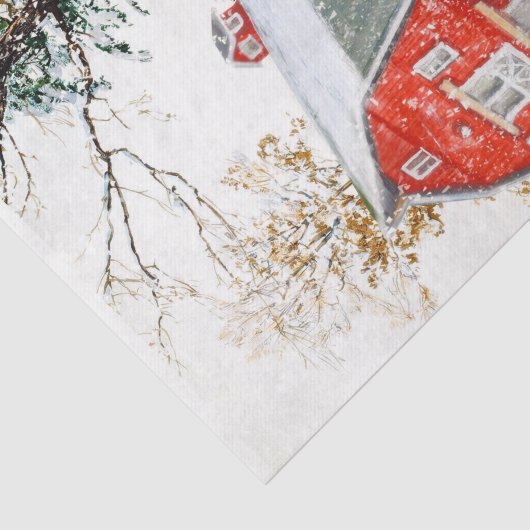 Winterpferdpapier Seidenpapier (Ausschnitt)