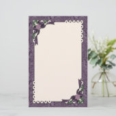 Winterpflanze Poinsettia Briefpapier (Stehend Vorderseite)