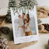 Winterpine Arch Foto Urlaubskarte Einladung