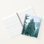 Winterpine mit Schnee Notizblock (Innenseite)