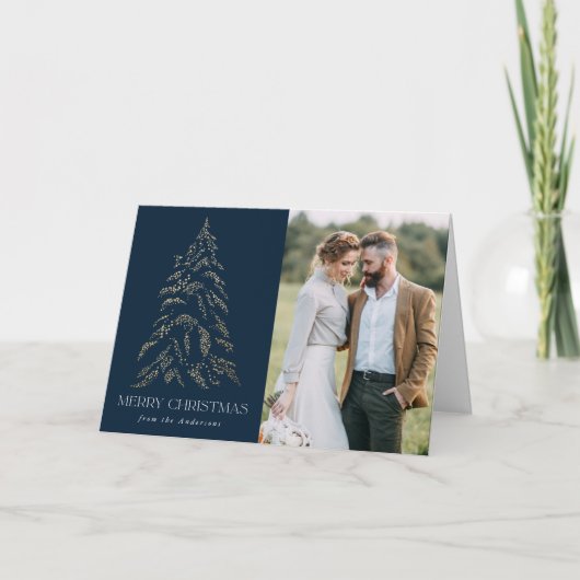 Winterpine-Navy Frische Weihnachten 2 Foto (Vorderseite)