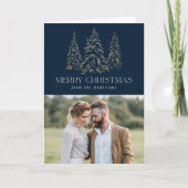 Winterpine-Navy Frische Weihnachten 2 Foto (Vorderseite)