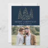 Winterpine-Navy Frische Weihnachten 2 Foto (Vorderseite)