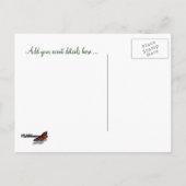 Winterpine Save the Date Postkarte (Rückseite)