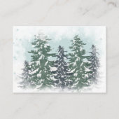 Winterpine-Schneemann niedlicher Windelwascher Tom Begleitkarte (Rückseite)