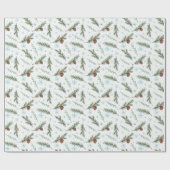 Winterpineconverpackungspapier Geschenkpapier (Flach)