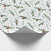 Winterpineconverpackungspapier Geschenkpapier (Ecke)