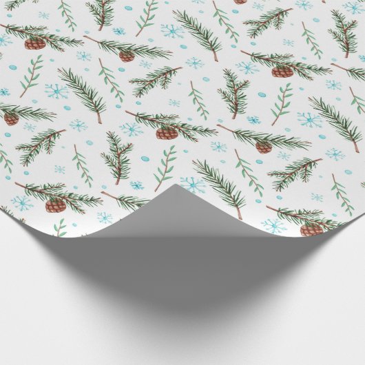Winterpineconverpackungspapier Geschenkpapier (Ecke)