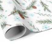 Winterpineconverpackungspapier Geschenkpapier (Rolleneckpunkt)