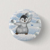 Winterpinguin button (Vorderseite)