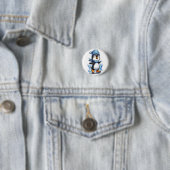 Winterpinguin Eisstockschießen Button (Beispiel)