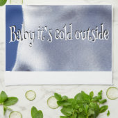 Winterpinguin Geschirrtuch (Gefaltet)