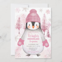 Winterpinguin gestrickt Hat Snowflakes Geburtstag