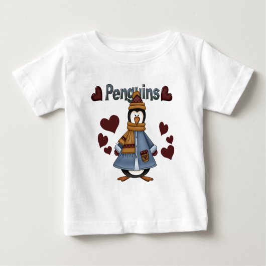 Winterpinguin-Hemden und -Geschenke Baby T-shirt (Vorderseite)