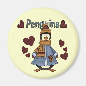 Winterpinguin-Hemden und -Geschenke Magnet (Vorne)