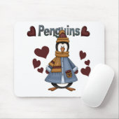 Winterpinguin-Hemden und -Geschenke Mousepad (Mit Mouse)