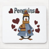 Winterpinguin-Hemden und -Geschenke Mousepad (Vorne)