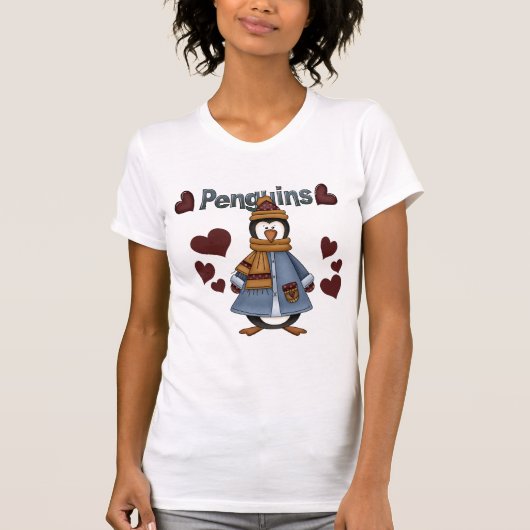 Winterpinguin-Hemden und -Geschenke T-Shirt (Vorderseite)