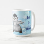 Winterpinguin kaffeetasse (VorderseiteRechts)