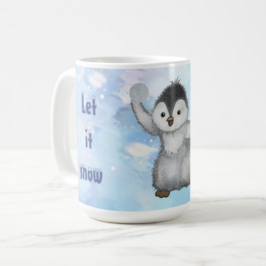 Winterpinguin kaffeetasse (Vorderseite Links)