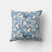 Winterpinguin-Kissendekor Kissen (Rückseite)