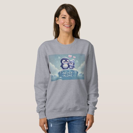 Winterpinguin-Liebe Sweatshirt (Vorne ganz)