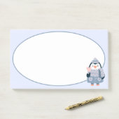Winterpinguin-Nachhinweise Post-it Klebezettel (Auf Schreibtisch)