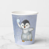 Winterpinguin pappbecher (Rückseite)