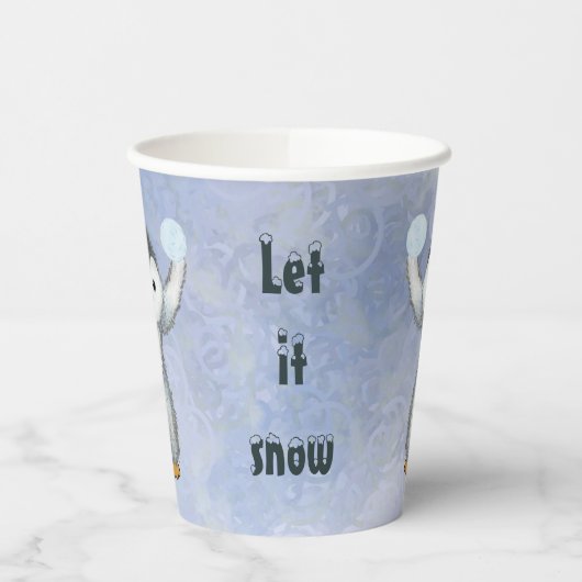 Winterpinguin pappbecher (Links)