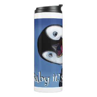 Winterpinguin Thermosbecher