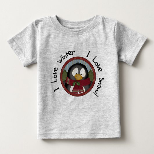 Winterpinguin - Urlaubstage - Hemden und Geschenke Baby T-shirt (Vorderseite)