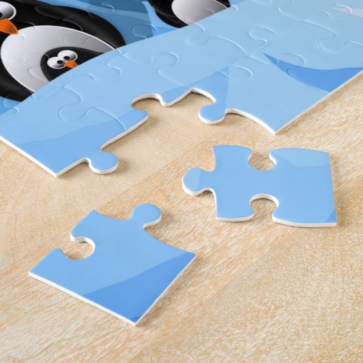 Winterpinguine Puzzle (Seite)