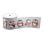 Winterpinguine Satinband (Spule)