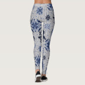 Winterpinguine Ziermuster Leggings (Rückseite)