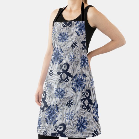 Winterpinguine Ziermuster Schürze (InSitu)