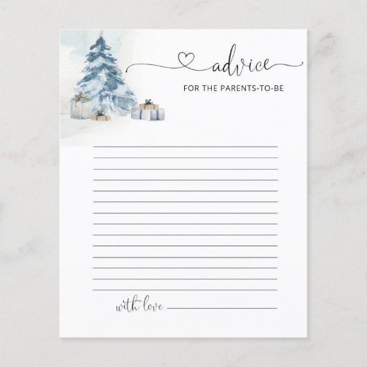 Winterpinienbäume - Empfehlung für die Eltern als  (Vorderseite)