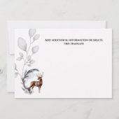 Winterpinienkegel Save The Date (Rückseite)