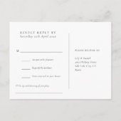 Winterpinienwald Song Anfrage UAWG Postkarte (Rückseite)