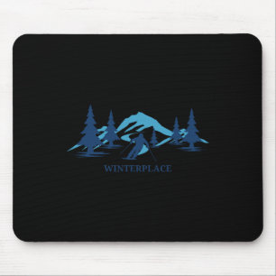 Winterplace West Virginia Skigebiet Skifahren Skif Mousepad