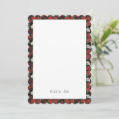 Winterpoinsettas & Botanicals Karten oder Einladun (Stehend Vorderseite)