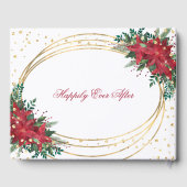 Winterpoinsettia Weihnachtsfeier Gästebuch (Rückseite)