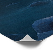 Winterpolarbär Weihnachtsfeiertag Poster (Ecke)