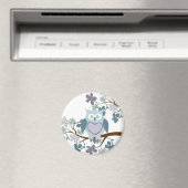 Winterpolka-Schüssel in Bäumen Magnet (In Situ (Geschirrspüler))