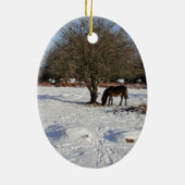 Winterponyverzierung Keramikornament (Hinten)