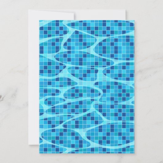 Winterpool-Geburtstagsparty Einladung (Rückseite)