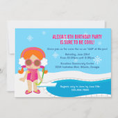 Winterpool Party Einladung (Vorderseite)