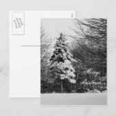 Winterpostkarte Feiertagspostkarte (Vorne/Hinten)