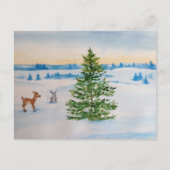 Winterpostkarte Feiertagspostkarte (Vorderseite)