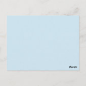 Winterpostkarte Postkarte (Rückseite)