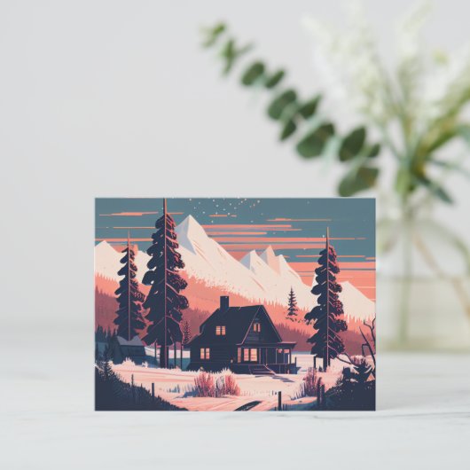 Winterpostkarten Postkarte (Stehend Vorderseite)